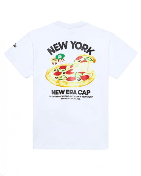 NEW ERA Food Pack New York Pizza T-Shirt White