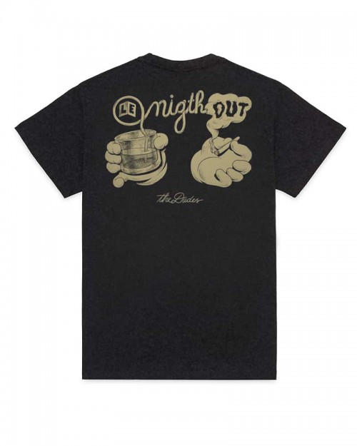 THE DUDES Le Night Out Tee Caviar Black