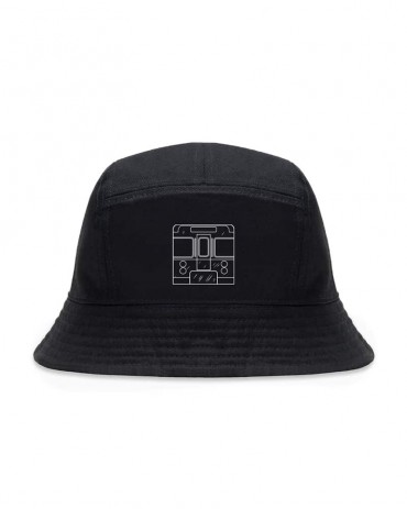 DOLLY NOIRE Reversible Metro Bucket Hat Black