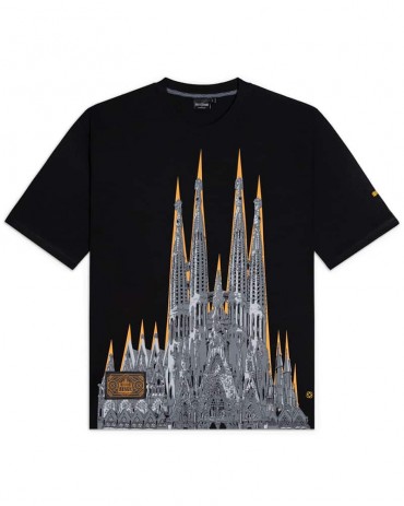 DOLLY NOIRE Bench Sagrada Familia Tee Oversize Black