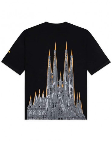 DOLLY NOIRE Bench Sagrada Familia Tee Oversize Black